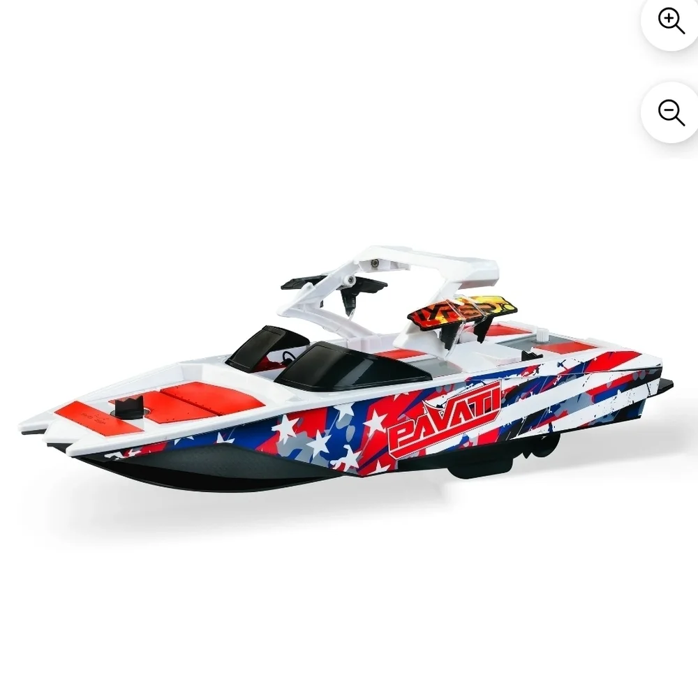 Hyper Toy Company Pavati 2.0 RC Boat, Stars & Stripes, 1:18 Scale with Remote - Picture 4 of 9